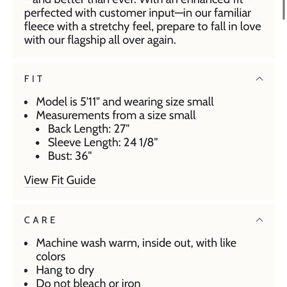 Dudley Stephens Cream Cobble Hill Turtleneck Vello Fleece - Picture 10 of 10